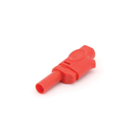 FICHE BANANE 4mm SELON IEC1010 - ROUGE - Velleman
