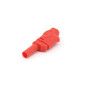 FICHE BANANE 4mm SELON IEC1010 - ROUGE