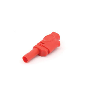 FICHE BANANE 4mm SELON IEC1010 - ROUGE - Velleman