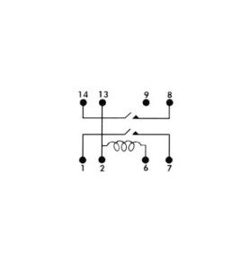 DIL RELAIS 0.5A/10W max. 2 x TRAVAIL 24Vcc - Velleman