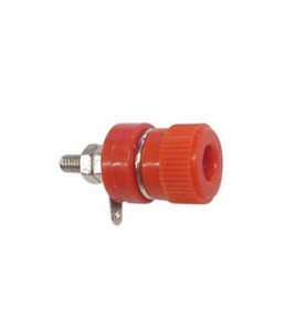 DOUILLE 4mm NICKELEE - ROUGE - Velleman