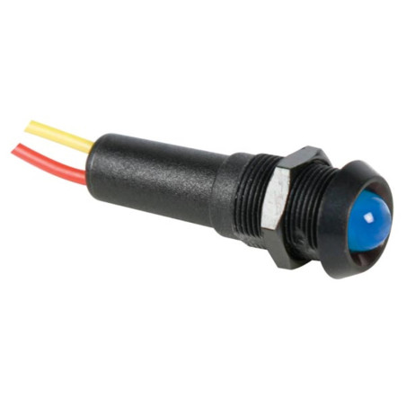 VOYANT LED BLEU 12V - BOITIER NOIR - Velleman