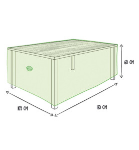Housse d'extérieur pour table - max. 160 cm - PRL