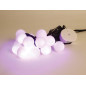 Colourlight - 8 m - 16 lampes RVB - fil noir - 12 V