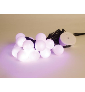 Colourlight - 8 m - 16 lampes RVB - fil noir - 12 V - Velleman
