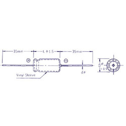 CONDENSATEUR CHIMIQUE AXIAL 100µF / 63V