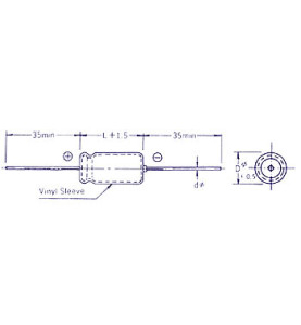 CONDENSATEUR CHIMIQUE AXIAL 100µF / 63V - Velleman