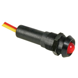 VOYANT LED ROUGE CLIGNOTANT 12V - BOITIER NOIR - Velleman