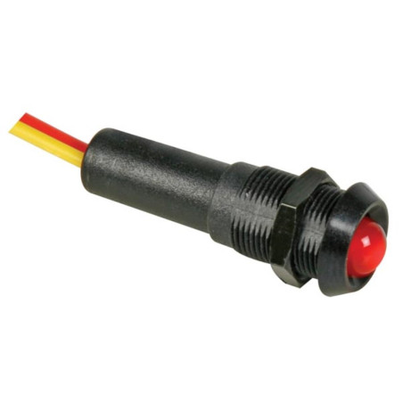 VOYANT LED ROUGE CLIGNOTANT 12V - BOITIER NOIR - Velleman