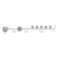 Colourlight - 8 m - 16 lampes RVB - fil noir - 12 V