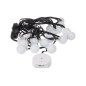Colourlight - 8 m - 16 lampes RVB - fil noir - 12 V