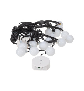 Colourlight - 8 m - 16 lampes RVB - fil noir - 12 V - Velleman