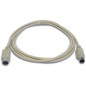 CABLE CLAVIER PS/2 MINI-DIN6 MALE - MINI-DIN6 FEMELLE / 2m