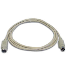 CABLE CLAVIER PS/2 MINI-DIN6 MALE - MINI-DIN6 FEMELLE / 2m - Velleman