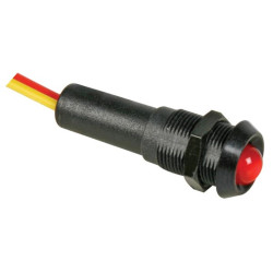 VOYANT LED ROUGE 12V - BOITIER NOIR - Velleman