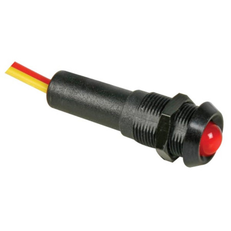 VOYANT LED ROUGE 12V - BOITIER NOIR - Velleman