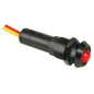 VOYANT LED ROUGE 12V - BOITIER NOIR
