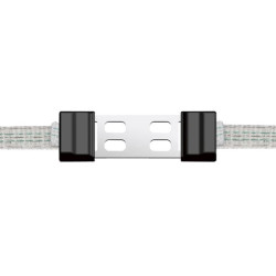 Connecteur clip ruban inox 12,5mm par 5