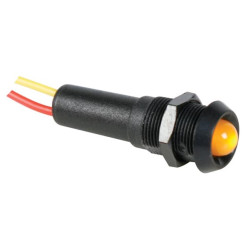 VOYANT LED JAUNE 12V - BOITIER NOIR - Velleman