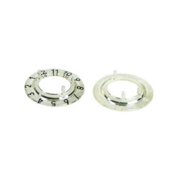 CADRAN POUR BOUTON 15mm (TRANSPARENT - NOIR 11 CHIFFRES) - Velleman