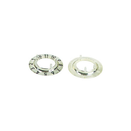CADRAN POUR BOUTON 21mm (TRANSPARENT - NOIR 12 CHIFFRES) - Velleman
