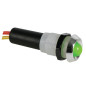 VOYANT LED VERT 12V - BOITIER CHROME VOYANT LED VERT 12V - BOITIER CHROME