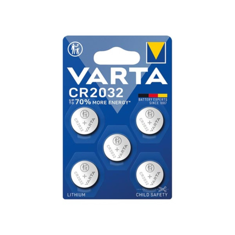 BLISTER AVEC 5 x CR2032 LITHIUM 3.0 V - 230 mAh BLISTER AVEC 5 x CR2032 LITHIUM 3.0 V - 230 mAh