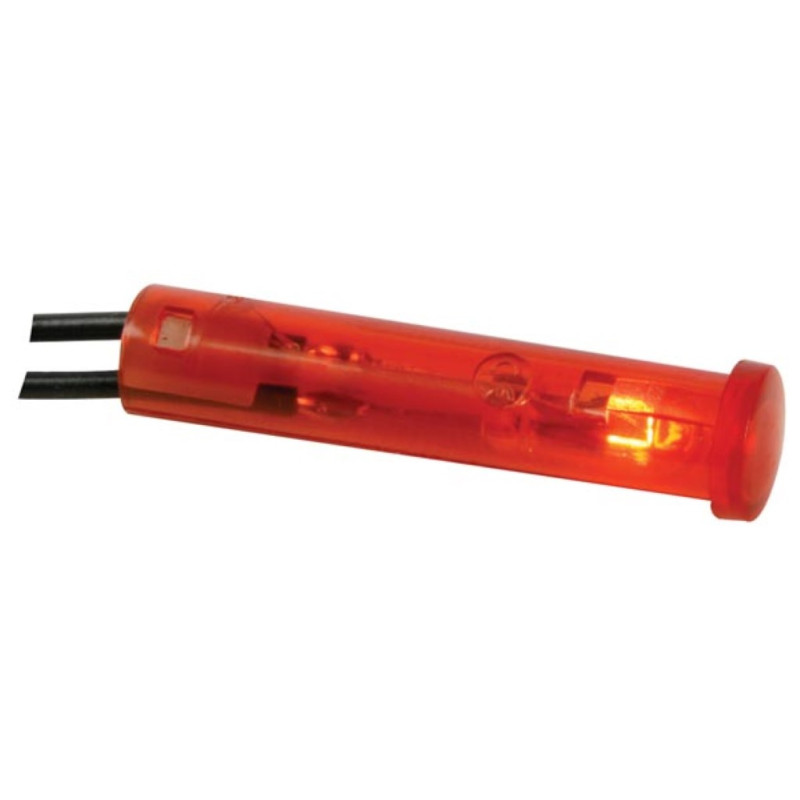 VOYANT ROND 7mm 24V ROUGE