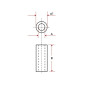 ENTRETOISE EN ALUMINIUM 15mm M3