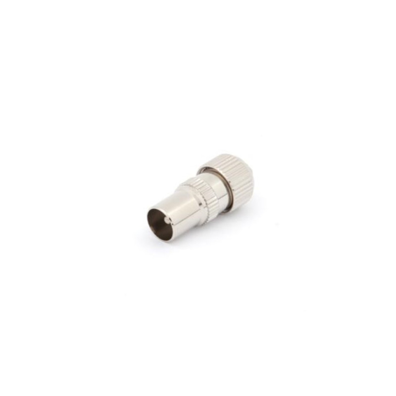 FICHE COAX MALE TV 9.5mm/2.3mm METALLIQUE FICHE COAX MALE TV 9.5mm/2.3mm METALLIQUE