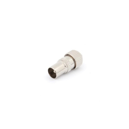 FICHE COAX MALE TV 9.5mm/2.3mm METALLIQUE - Velleman