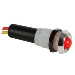VOYANT LED ROUGE 12V - BOITIER CHROME - Velleman
