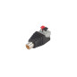 RCA FEMELLE VERS CONNEXION À RESSORT À 2 BROCHES - 5 pcs