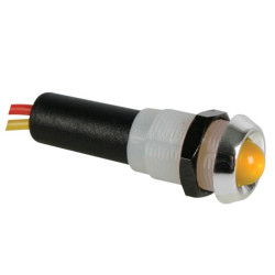 VOYANT LED JAUNE 12V - BOITIER CHROME - Velleman