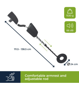 Détecteur de Métaux - Premium - Sensibilité 25 cm - Velleman