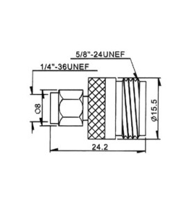 CONNECTEUR SMA MALE VERS N FEMELLE - Velleman