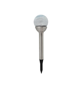 LAMPE SOLAIRE POUR JARDIN - LED RGB - avec socle en acier inoxydable -