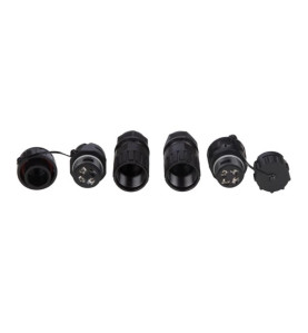 CONNECTEUR POUR CÂBLE 4P - ÉTANCHE IP68 - 16A 230V (1 set) - Velleman