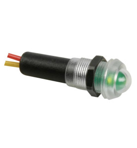 VOYANT LED VERT 12V RESISTANT A L'EAU - BOITIER NOIR - Velleman