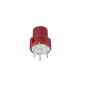 BOUTON-POUSSOIR ROND 9.0mm ROUGE