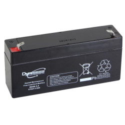 ACCU ACIDE-PLOMB 6 V - 3.2 Ah 134 x 34 x 66 mm - Velleman