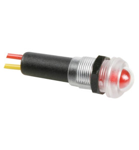 VOYANT LED ROUGE 12V RESISTANT A L'EAU - BOITIER NOIR - Velleman
