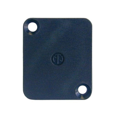 NEUTRIK - PLAQUETTE BORGNE POUR CONNECTEUR TYPE D - NOIRE - VS