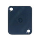 NEUTRIK - PLAQUETTE BORGNE POUR CONNECTEUR TYPE D - NOIRE
