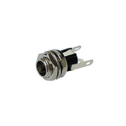 EMBASE D'ALIMENTATION MÉTALLIQUE 2.1mm / 5.5mm - POUR CHASSIS - Vellem