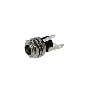 EMBASE D'ALIMENTATION MÉTALLIQUE 2.1mm / 5.5mm - POUR CHASSIS - Vellem