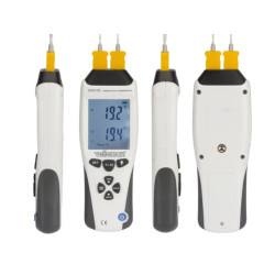 Thermomètre avec thermocouples types K/J