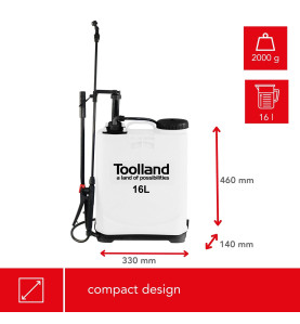 Pulvérisateur à dos, 16L - PRL