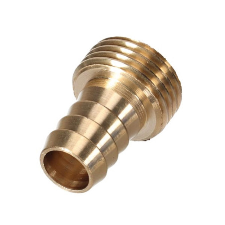 Raccord de robinet en laiton -  filetage extérieur 3/4" - tuyau 5/8" -