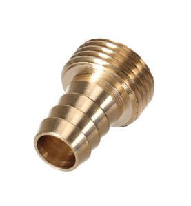 Raccord de robinet en laiton -  filetage extérieur 3/4" - tuyau 5/8" -